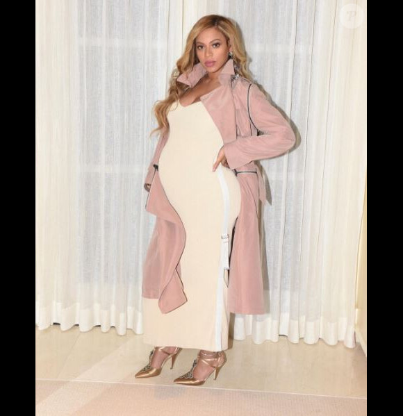 Photo de Beyoncé, enceinte de son deuxième enfant. Mars 2017.