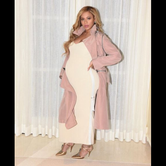 Photo de Beyoncé, enceinte de son deuxième enfant. Mars 2017.