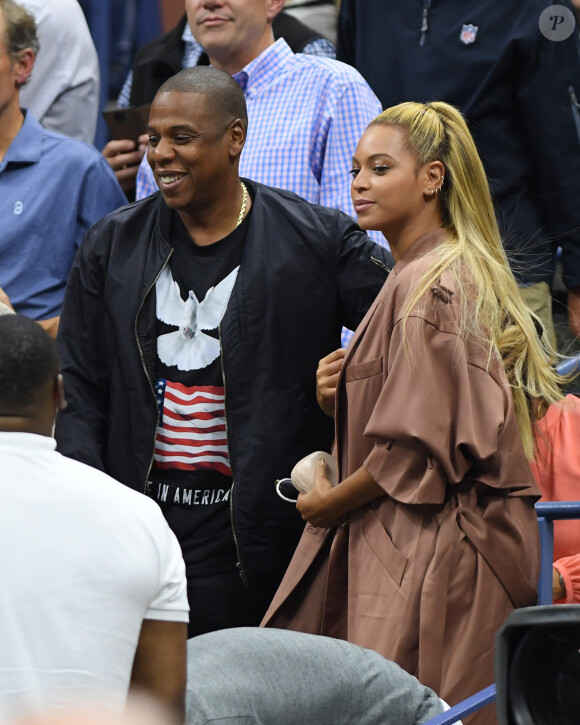 Beyoncé et son mari Jay Z à l'US Open 2016 au USTA Billie Jean King National Tennis Center. New York, le 1er septembre 2016.