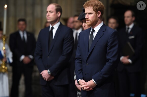 Le prince Harry - Service of hope, messe en l'honneur des victimes de l'attentat de Londres à l'abbaye de Westminster à Londres. Le 5 avril 2017