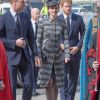 Le prince William, duc de Cambridge, Catherine Kate Middleton, duchesse de Cambridge et le prince Harry à la messe Service of Hope, en l'honneur des victimes de l'attentat de Londres à l'abbaye de Westminster à Londres le 5 avril 2017