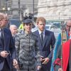 Le prince William, duc de Cambridge, Catherine Kate Middleton, duchesse de Cambridge et le prince Harry à la messe Service of Hope, en l'honneur des victimes de l'attentat de Londres à l'abbaye de Westminster à Londres le 5 avril 2017