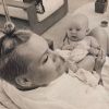 Photo de Pink et son fils Jameson. Avril 2017.