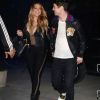 Mariah Carey et son compagnon sont allés dîner dans un restaurant à Los Angeles. Le 15 février 2017.