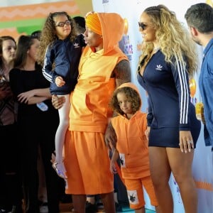 Mariah Carey et Nick Cannon avec leurs enfants Morrocan et Monroe - Soirée des "Nickelodeon's 2017 Kids' Choice Awards" à Los Angeles le 11 mars 2017.