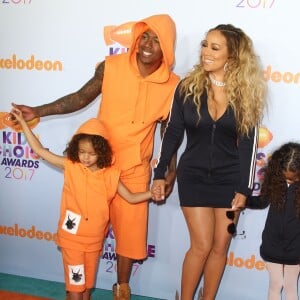 Mariah Carey et Nick Cannon avec leurs enfants Morrocan et Monroe - Soirée des "Nickelodeon's 2017 Kids' Choice Awards" à Los Angeles le 11 mars 2017.