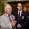 Le prince Charles, prince de Galles, le prince William, duc de Cambridge et le prince Harry visitent les tunnels de Vimy lors des commémorations des 100 ans de la bataille de Vimy, (100 ans jour pour jour, le 9 avril 1917) dans laquelle de nombreux Canadiens ont trouvé la mort lors de la Première Guerre mondiale, au Mémorial national du Canada, à Vimy, France, le 9 avril 2017