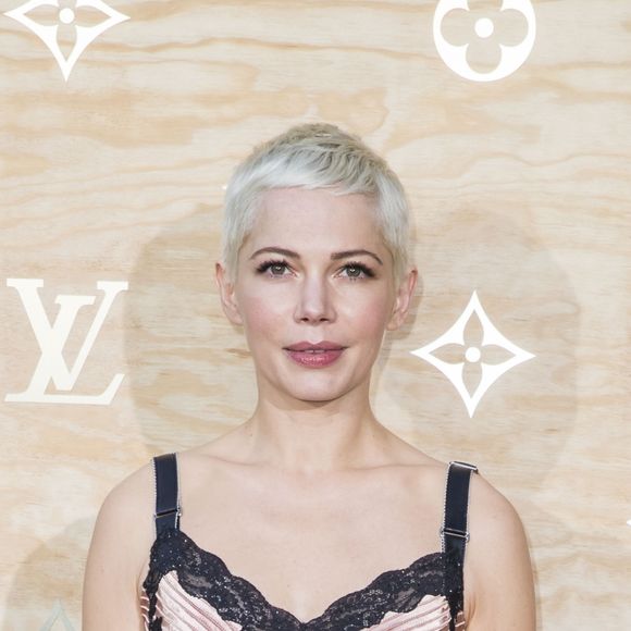 Michelle Williams - Photocall - Cocktail du dîner de présentation de la nouvelle collection Vuitton "Masters, Les Grands Maîtres" en collaboration avec Jeff Koons au Louvre à Paris, le 11 avril 2017. © Olivier Borde/Bestimage
