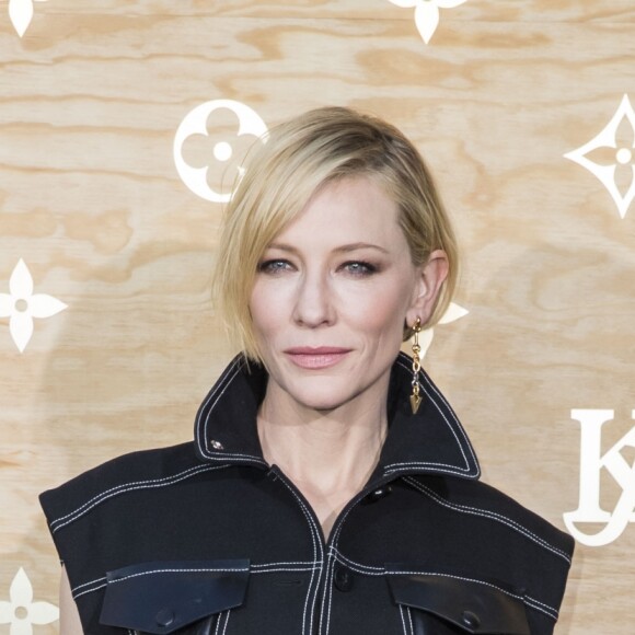 Cate Blanchett - Photocall - Cocktail du dîner de présentation de la nouvelle collection Vuitton "Masters, Les Grands Maîtres" en collaboration avec Jeff Koons au Louvre à Paris, le 11 avril 2017. © Olivier Borde/Bestimage