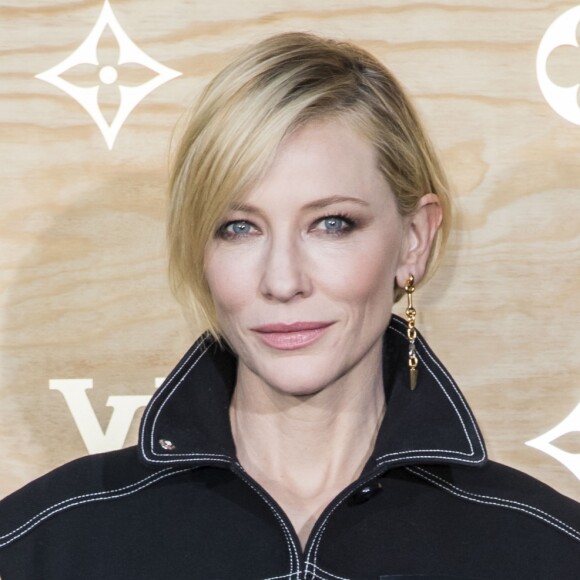 Cate Blanchett - Photocall - Cocktail du dîner de présentation de la nouvelle collection Vuitton "Masters, Les Grands Maîtres" en collaboration avec Jeff Koons au Louvre à Paris, le 11 avril 2017. © Olivier Borde/Bestimage