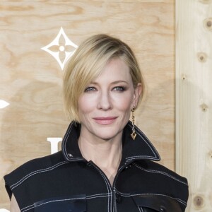 Cate Blanchett - Photocall - Cocktail du dîner de présentation de la nouvelle collection Vuitton "Masters, Les Grands Maîtres" en collaboration avec Jeff Koons au Louvre à Paris, le 11 avril 2017. © Olivier Borde/Bestimage