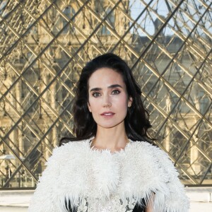 Jennifer Connelly - Photocall - Cocktail du dîner de présentation de la nouvelle collection Vuitton "Masters, Les Grands Maîtres" en collaboration avec Jeff Koons au Louvre à Paris, le 11 avril 2017. © Olivier Borde/Bestimage