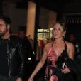 Jennifer Aniston et son mari Justin Theroux ont dîné au restaurant "Verjus" à Paris, le 12 avril 2017.