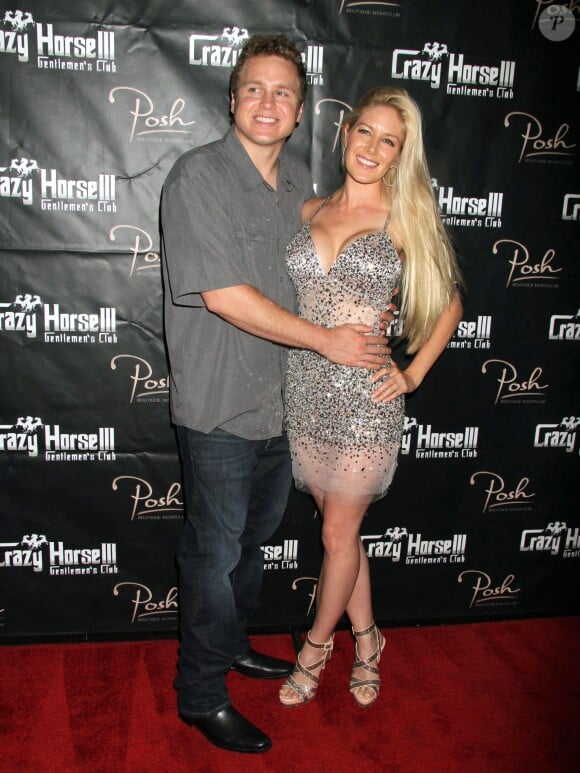 Spencer Pratt fete ses 30 ans avec Heidi Montag au "Crazy Horse III Gentlemen's Club" a Las Vegas, le 31 aout 2013.