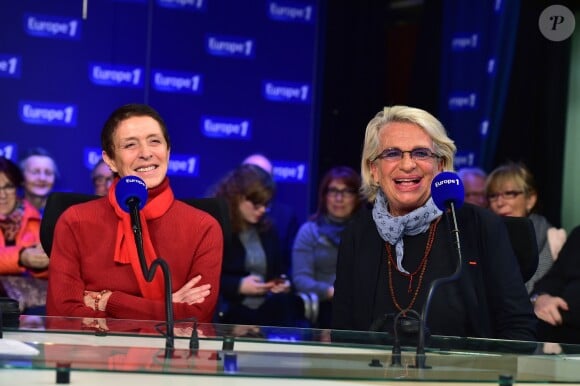Exclusif - Davina Delor et Véronique de Villèle - Journée du 60e anniversaire de la radio Europe 1 à Paris le 4 février 2015.
