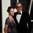 Jeff Goldblum et sa femme Emilie Livingston enceinte - Vanity Fair Oscar viewing party 2017 au Wallis Annenberg Center for the Performing Arts à Berverly Hills, le 26 février 2017.