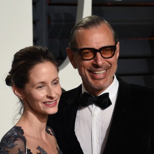 Jeff Goldblum et sa femme Emilie Livingston enceinte - Vanity Fair Oscar viewing party 2017 au Wallis Annenberg Center for the Performing Arts à Berverly Hills, le 26 février 2017.