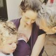 Jeff Goldblum, son épouse Emilie Livingston et leurs fils Charlie et River après la naissance de ce dernier, en avril 2017.