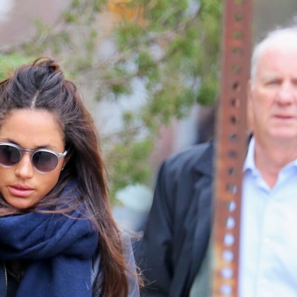 Meghan Markle se rend à son cours de Yoga à Toronto. Canada, le 12 avril 2017.