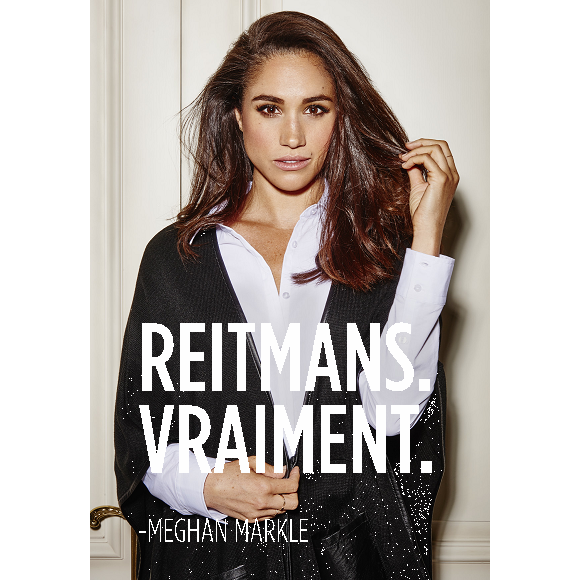 Photo de campagne des magasins Reitmans mettant en vedette l'ex-égérie Meghan Markle.