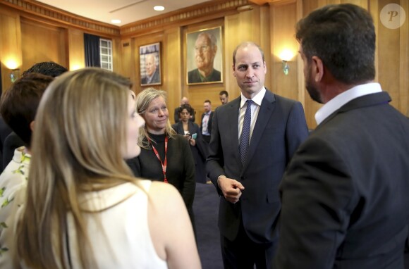 Le prince William, duc de Cambridge, à la projection du documentaire "Mind over Marathon" à la BBC Radio Theatre à Londres. Le 18 avril 2017.