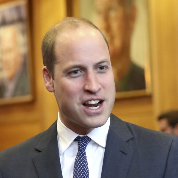 Le prince William, duc de Cambridge, à la projection du documentaire "Mind over Marathon" à la BBC Radio Theatre à Londres. Le 18 avril 2017.