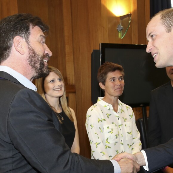 Le prince William, duc de Cambridge, à la projection du documentaire "Mind over Marathon" à la BBC Radio Theatre à Londres. Le 18 avril 2017.