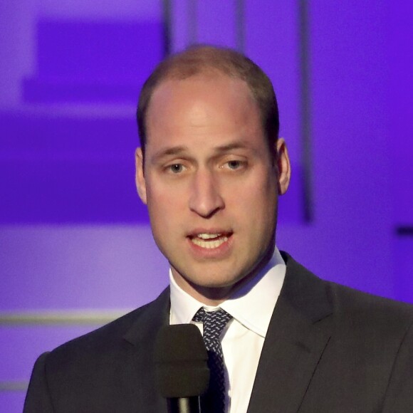 Le prince William, duc de Cambridge, à la projection du documentaire "Mind over Marathon" à la BBC Radio Theatre à Londres. Le 18 avril 2017.