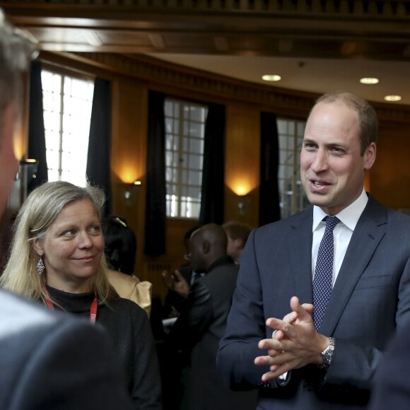 Le prince William, duc de Cambridge, à la projection du documentaire "Mind over Marathon" à la BBC Radio Theatre à Londres. Le 18 avril 2017.
