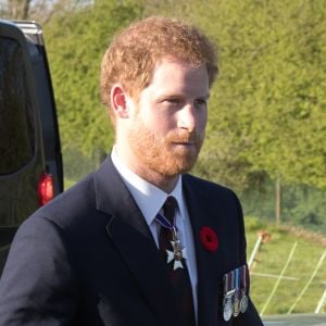 Le prince Harry lors des commémorations des 100 ans de la bataille de Vimy, (100 ans jour pour jour, le 9 avril 1917) dans laquelle de nombreux Canadiens ont trouvé la mort lors de la Première Guerre mondiale, au Mémorial national du Canada, à Vimy, France, le 9 avril 2017.