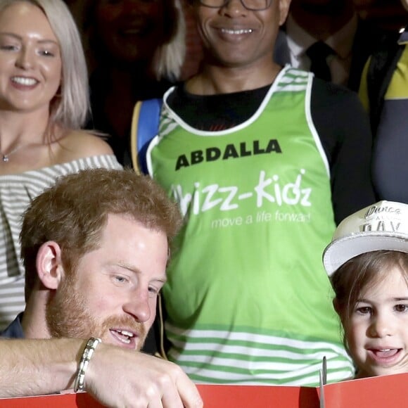 Le Prince Harry ouvre le "Virgin Money London Marathon Expo" au centre sportif ExCel à Londres, Royaume Uni, le 19 avril 2017.