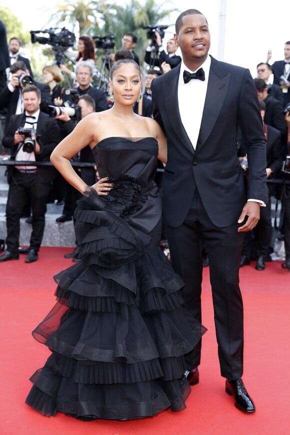 LaLa Anthony et son mari Carmelo Anthony - Montée des marches du film "Loving" lors du 69e Festival de Cannes. Le 16 mai 2016. © Borde-Jacovides-Moreau/Bestimage