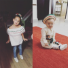André-Pierre Gignac a posté cette photo Instagram de ses enfants en septembre 2016.