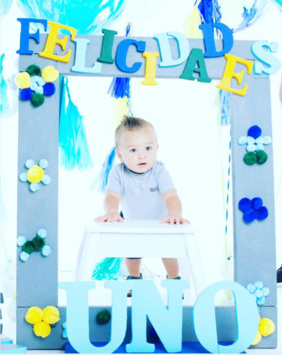 André-Pierre Gignac a posté sur Instagram cette photo pour le premier anniversaire de son fils Eden en septembre 2016.