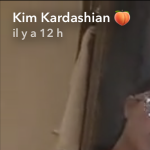 Kim Kardashian sur Snapchat lors de ses vacances au Mexique le 24 avril 2017