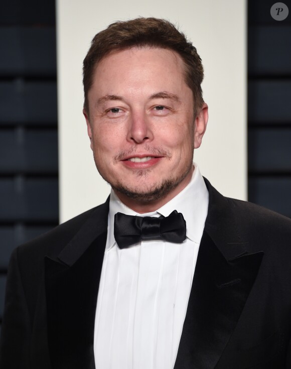 Elon Musk à l'after-party des Oscars organisée par le magazine Vanity Fair au Wallis Annenberg Center, le 26 février 2017.
