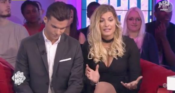 Julien Castaldi et Ludivine Birker lors du Mad Mag d'NRJ12 le mardi 25 avril 2017.