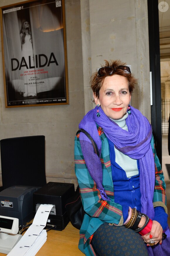 Caroline Loeb au Vernissage de l'exposition "Dalida: Une garde-robe de la ville à la scène" au musée de la ville de Paris, Palais Galliera, à Paris, France, le 25 avril 2017. © Coadic Guirec/Bestimage