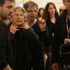 Exclusif - Roman Polanski tourne une scène de son prochain film, dans lequel joue son épouse E. Seigner, pendant le 37e Salon du Livre à la Porte de Versailles à Paris, le 24 mars 2017. © CVS/Bestimage