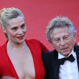 Emmanuelle Seigner et Roman Polanski - Montee des marches du film "La Venus a la fourrure" lors du 66eme festival du film de Cannes. Le 25 mai 2013
