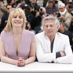 Emmanuelle Seigner et Roman Polanski au 66e Festival du Film de Cannes. Le 25 mai 2013