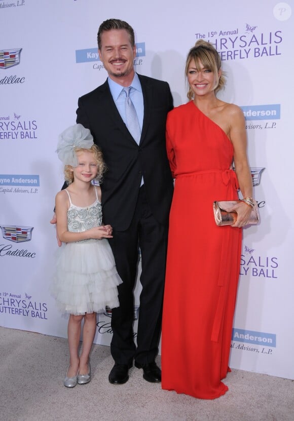 Eric Dane, Rebecca Gayheart et leur fille au Photocall du 15th Annual Chrysalis Butterfly Ball à Los Angeles Le 11 juin 2016