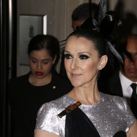 Céline Dion - Sortie des people du Mark Hotel pour se rendre au MET 2017 Costume Institute Gala sur le thème de "Rei Kawakubo/Comme des Garçons: Art Of The In-Between" à New York, le 1er mai 2017.