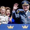 La reine Silvia, la princesse Estelle et le roi Carl Gustav - Célébration du 71ème anniversaire du roi Carl Gustav de Suède à Stockholm le 30 avril 2017 30/04/2017 - Stockholm