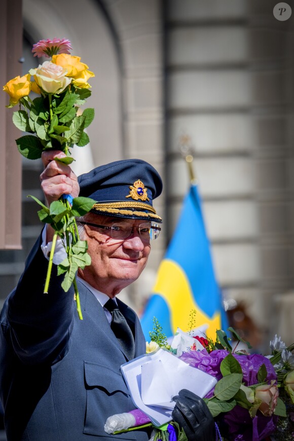 Le roi Carl Gustav de suède - Célébration du 71ème anniversaire du roi C. Gustav de Suède à Stockholm le 30 avril 2017 30/04/2017 - Stockholm