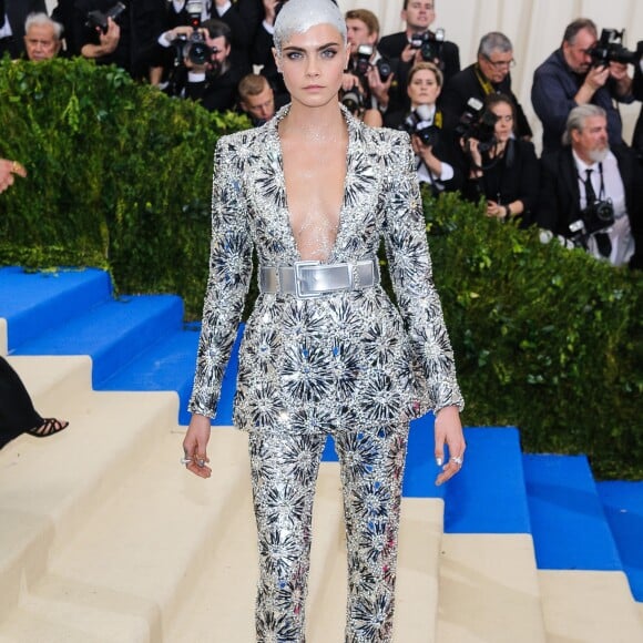 Cara Delevingne - Les célébrités arrivent au MET 2017 Costume Institute Gala sur le thème de "Rei Kawakubo/Comme des Garçons: Art Of The In-Between" à New York, le 1er mai 2017 © Christopher Smith/AdMedia via Zuma/Bestimage