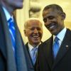 Barack Obama et Joe Biden - Investiture du 45e président des Etats-Unis Donald Trump à Washington DC le 20 janvier 2017
