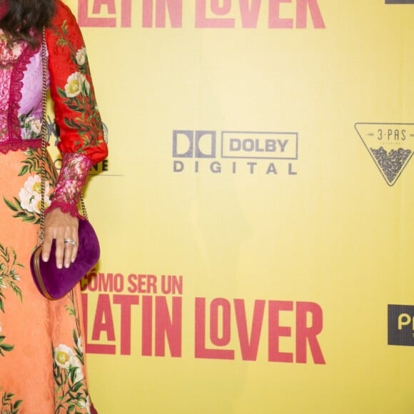 Salma Hayek lors de la première du film How To Be A Latin Lover, Teatro Metropolitan, Mexico, le 3 mai 2017.