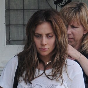 Exclusif - Lady Gaga sur le tournage du film 'A Star Is Born' à Los Angeles, le 25 avril 2017
