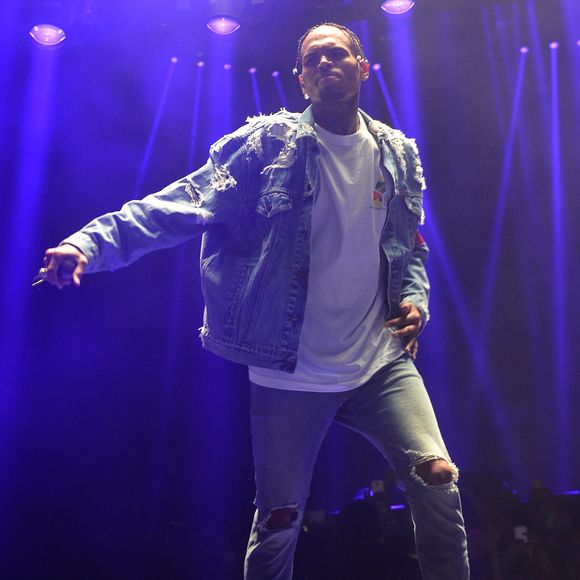 Chris Brown en concert à l'Accorhotels Arena Bercy à Paris, le 28 mai 2016. © Veeren/Bestimage